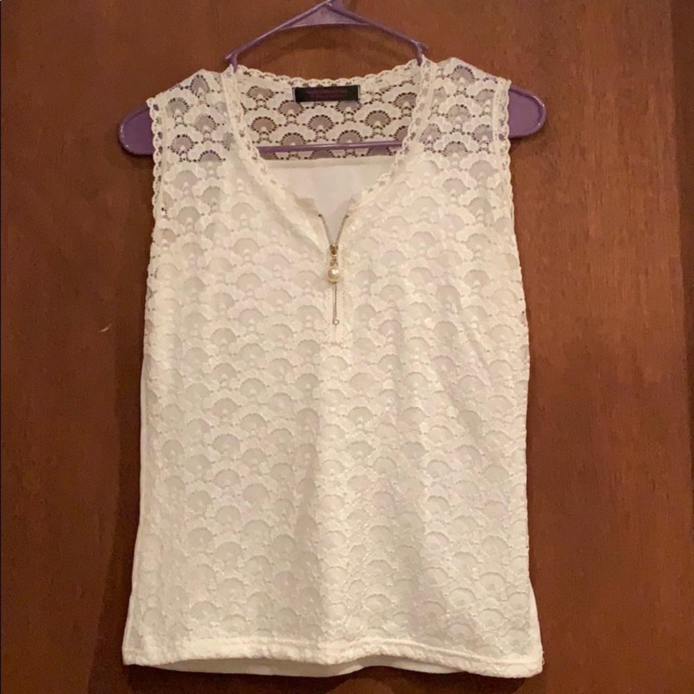 White lace blouse